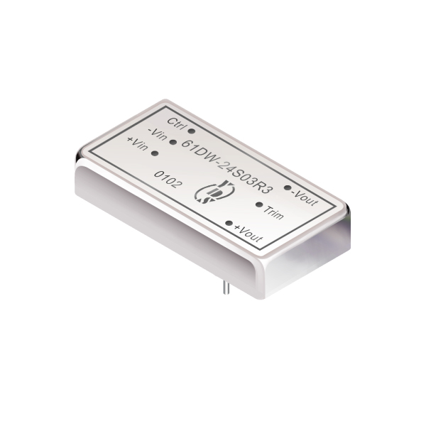 10瓦1.5KV隔离电压4:1宽输入DIP 直流对直流电源转换器(61DW-R3)